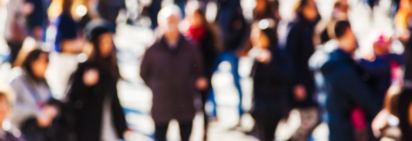 crowd walking Kansas City