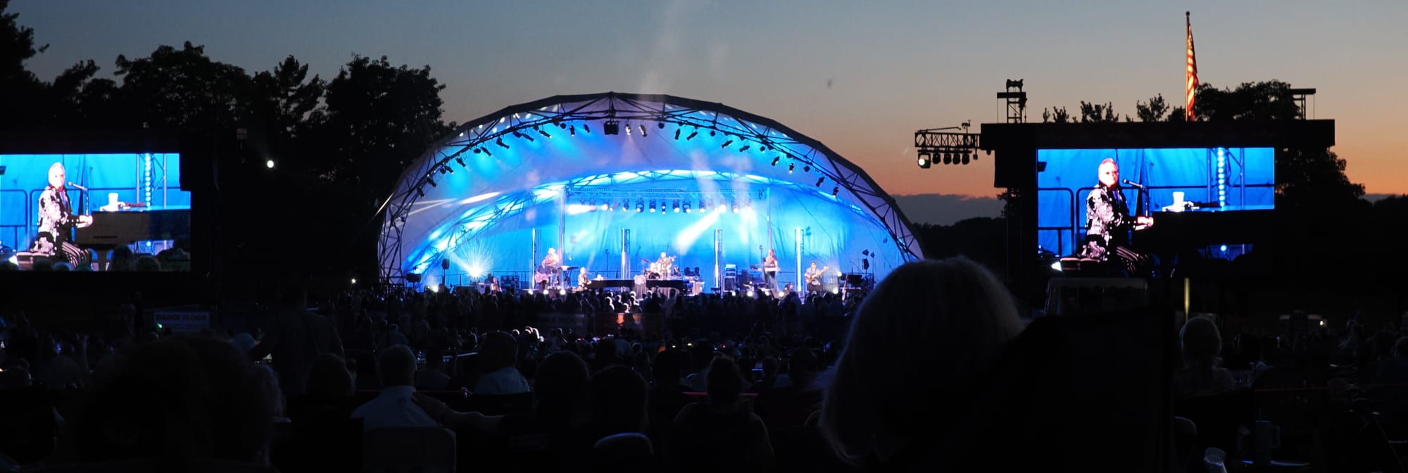 outdoor concert venue at sunset Kansas City